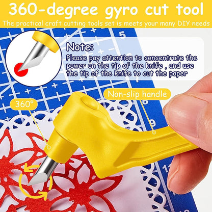 🔥✍️Craft Cutting Tools with 3 Interchangeable Blades (15°/30°/45°)