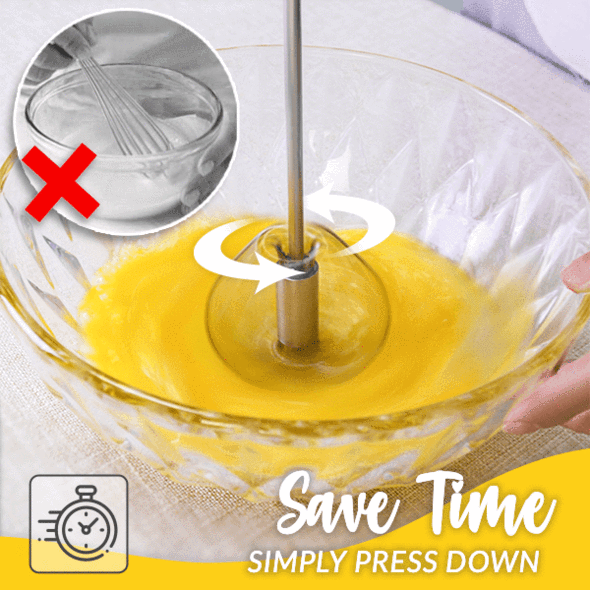 🔥Stainless Steel Semi-Automatic Whisk 🔥🔥