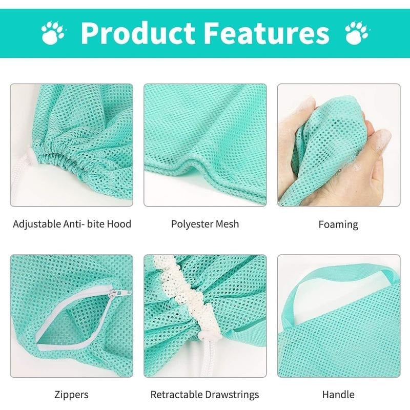 🔥 Upgraded Cat Bathing Bag – Thickened & Anti-Scratch, Breathable Design! 🐾🐱