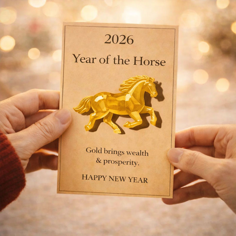🐎 2026 Year of the Horse Greeting Cards – Choose Your Color, Carry Your Wishes