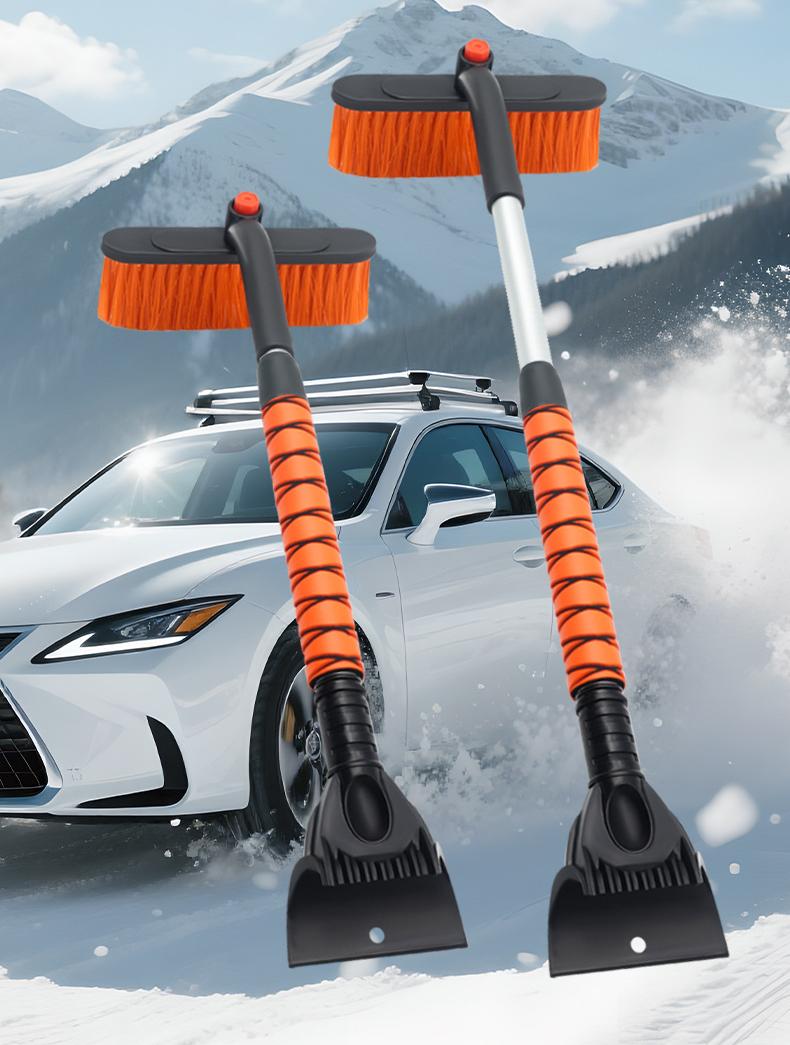 🔥Last day of the limited-time 49% off sale!🔥Multifunctional Car Snow Brush with Ice Scraper