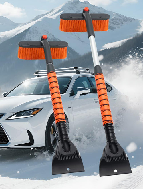 🔥Last day of the limited-time 49% off sale!🔥Multifunctional Car Snow Brush with Ice Scraper