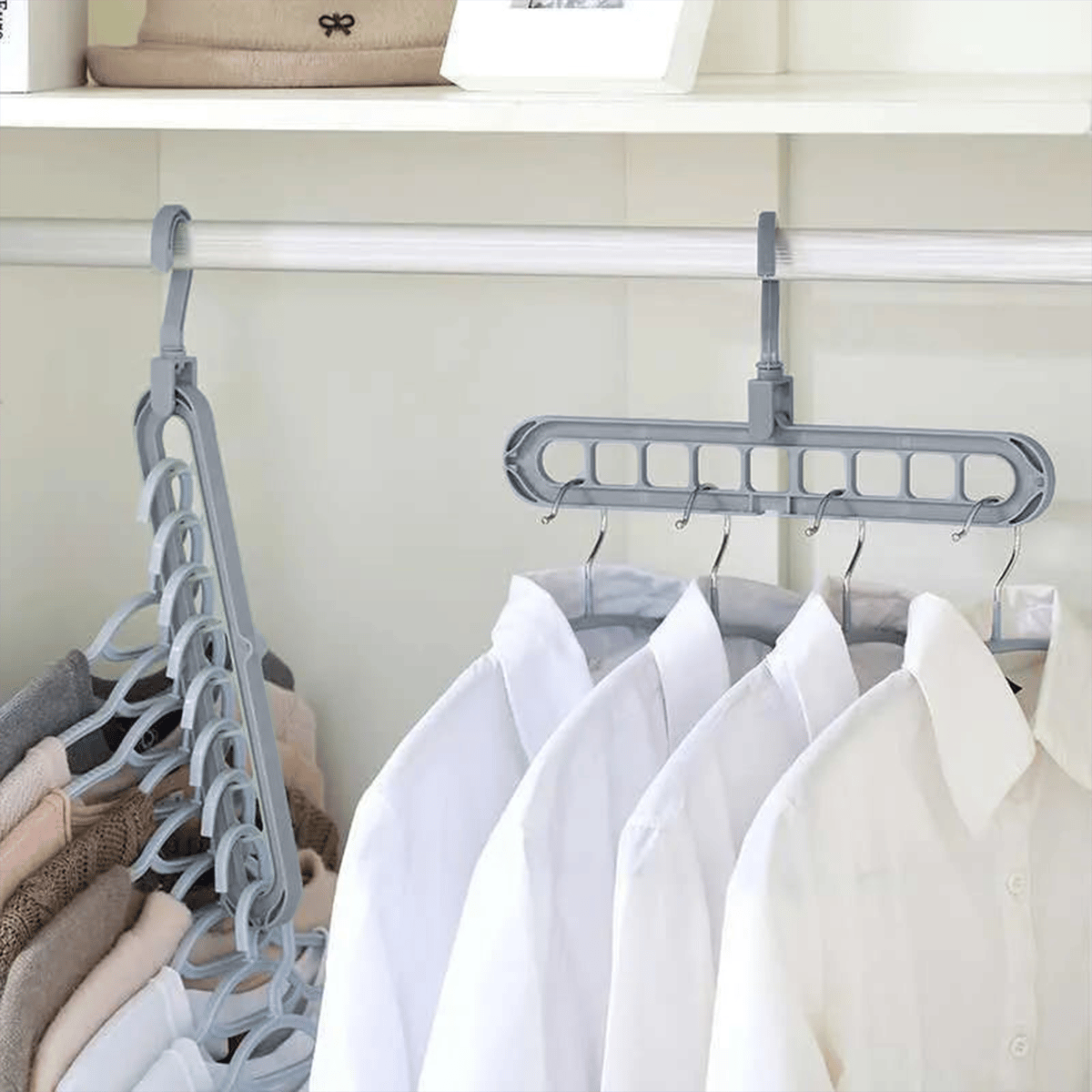 👚 9-in-1 Space-Saving Hanger — Instantly Free Up Closet Space