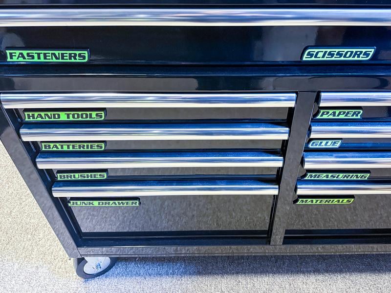 🧰12-Pack Magnetic Toolbox Labels 🧲