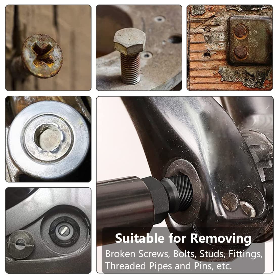 🔧 Broken Bolt & Screw Extractor Tool