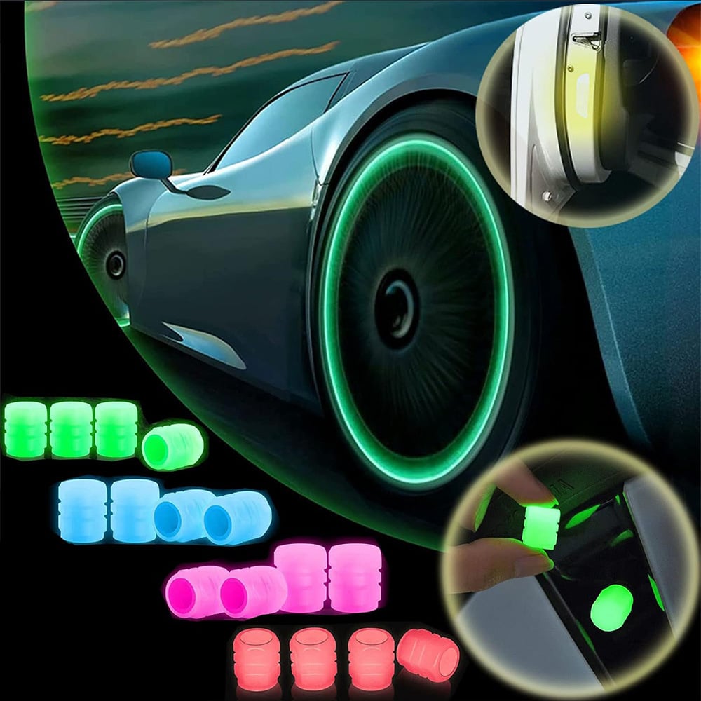 🎁Last Day Promotion 🔥🚗Glow-in-the-Dark Tire Caps 💡
