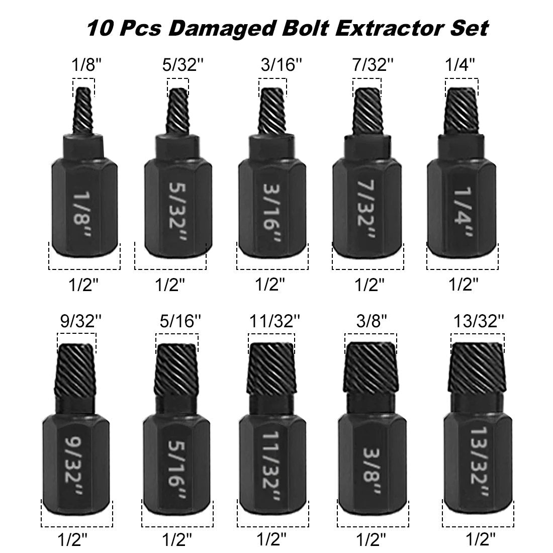 🔧 Broken Bolt & Screw Extractor Tool