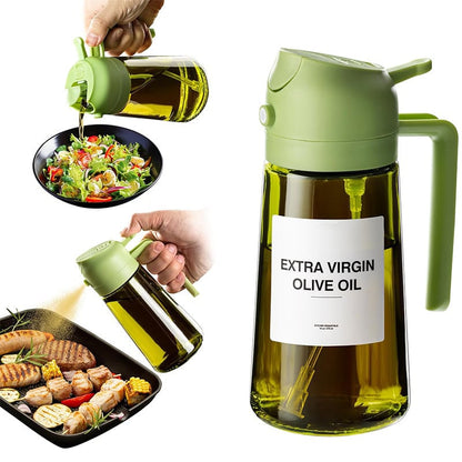 💕2-in-1 Glass Oil Sprayer & Dispenser Bottle🔥