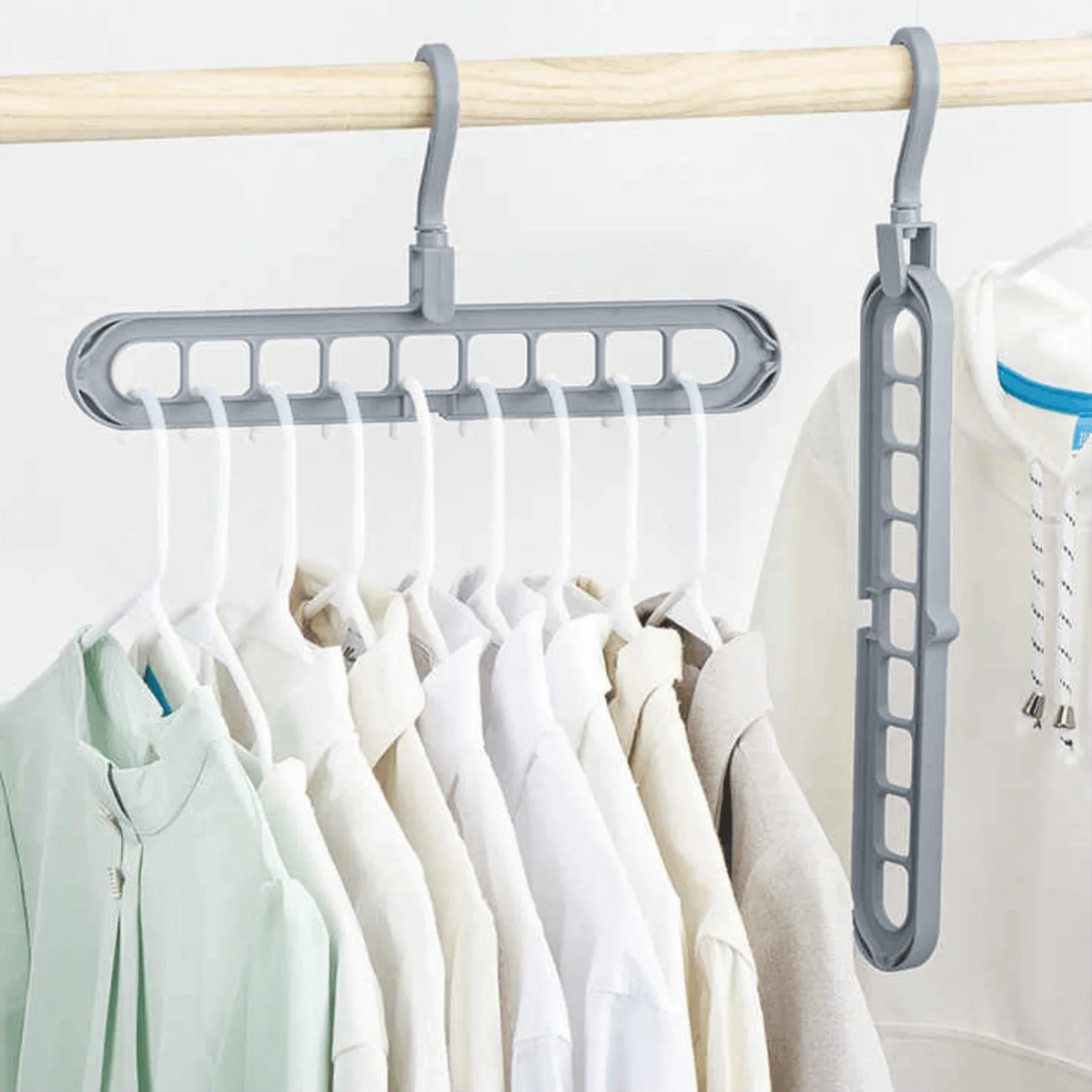 👚 9-in-1 Space-Saving Hanger — Instantly Free Up Closet Space