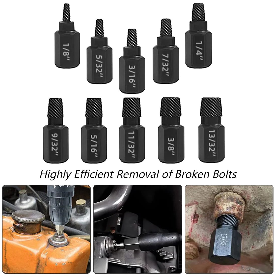🔧 Broken Bolt & Screw Extractor Tool