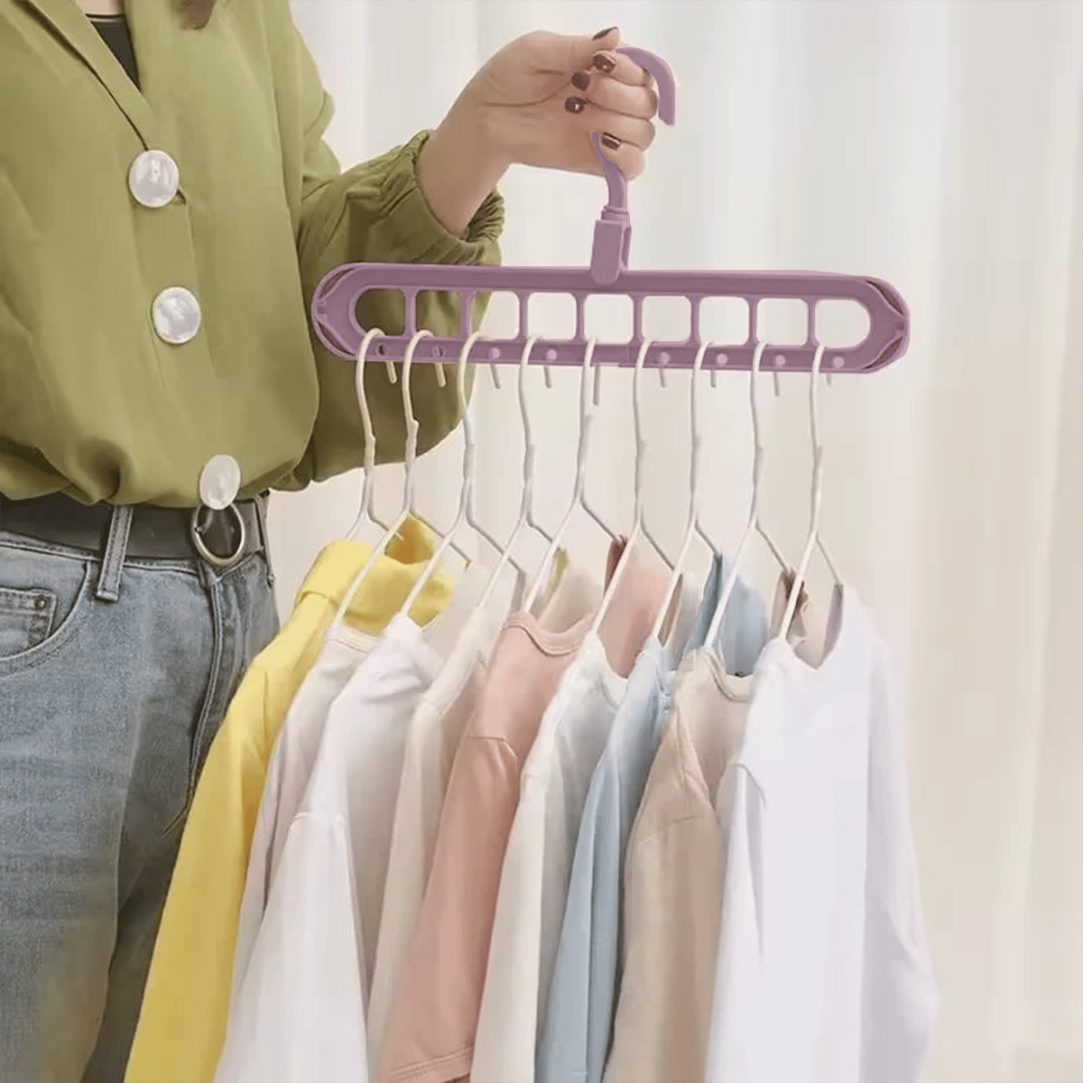 👚 9-in-1 Space-Saving Hanger — Instantly Free Up Closet Space