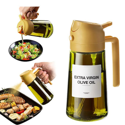 💕2-in-1 Glass Oil Sprayer & Dispenser Bottle🔥