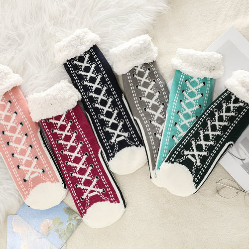 🎅Stay Cozy All Day with Ultra-Thick Slipper Socks for Home 🧦❄️