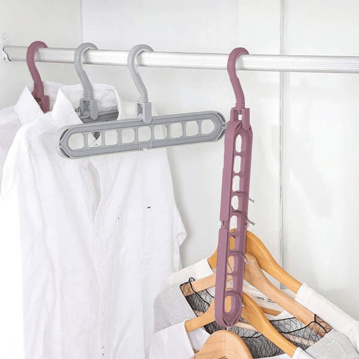 👚 9-in-1 Space-Saving Hanger — Instantly Free Up Closet Space