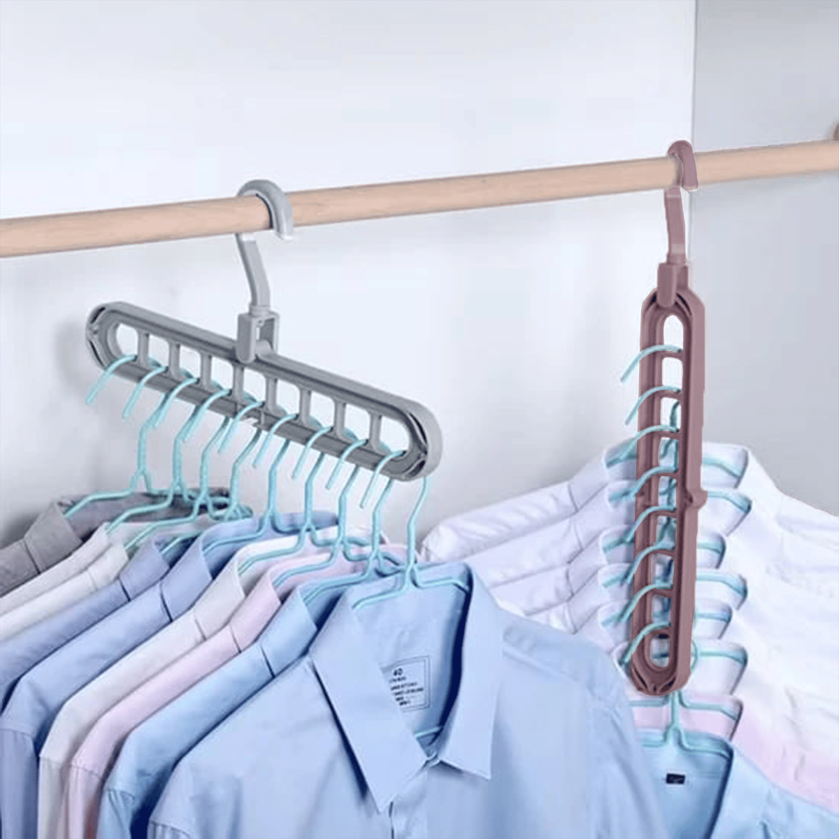 👚 9-in-1 Space-Saving Hanger — Instantly Free Up Closet Space