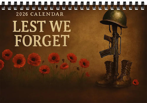 📅 Lest We Forget 2026 Memorial Wall Calendar - A Calendar for Peace and Reflection