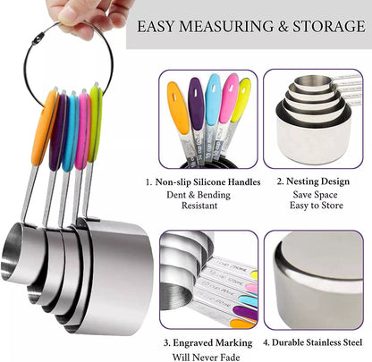🎄 45% Off! Stainless Steel Magnetic Measuring Spoons – Perfect for Christmas! 🎁