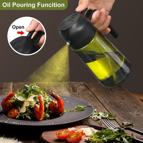 💕2-in-1 Glass Oil Sprayer & Dispenser Bottle🔥