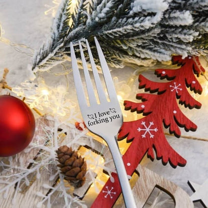 🎄Give a Unique Christmas Gift – Personalized Engraved Fork for Loved Ones💝