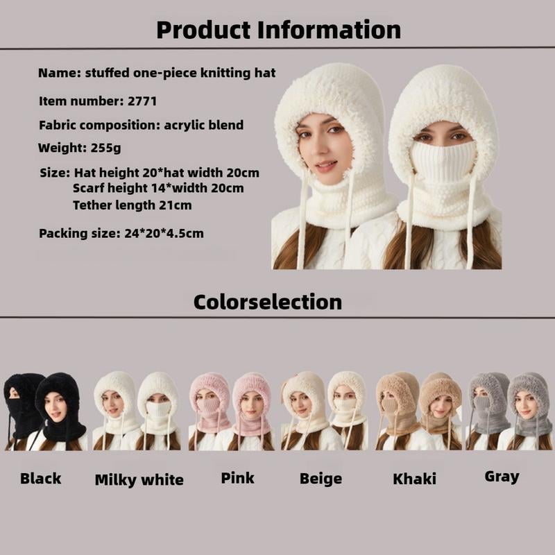 🔥3 in 1 Beanie Hat For Women✨
