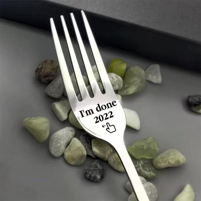 🎄Give a Unique Christmas Gift – Personalized Engraved Fork for Loved Ones💝
