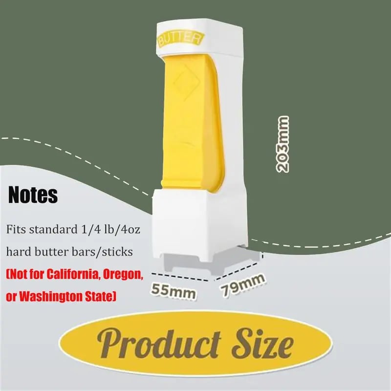 One-Click Butter Slicer🧈 Slice Even Butter Cubes Easily, Kitchen Prep Must-Have✨