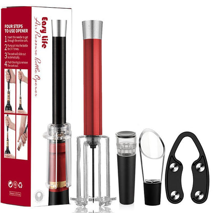 Air Pump Cork Remover Wine Bottle Opener Set