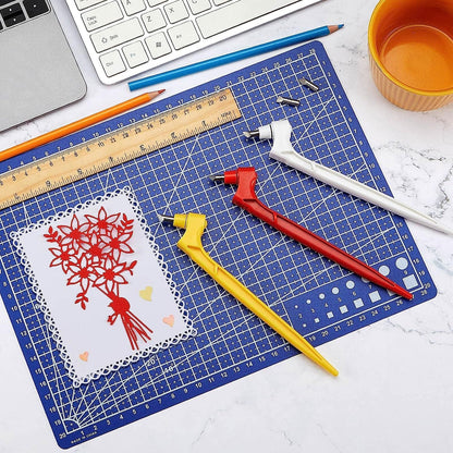 🔥✍️Craft Cutting Tools with 3 Interchangeable Blades (15°/30°/45°)