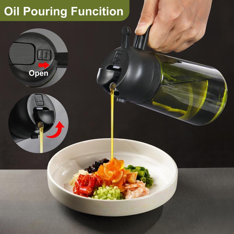 💕2-in-1 Glass Oil Sprayer & Dispenser Bottle🔥