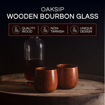 🔥2025 Hot Sale🔥Handmade and Charred Drinking Vessel -Original Wooden Bourbon Drinking Cup