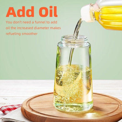 💕2-in-1 Glass Oil Sprayer & Dispenser Bottle🔥