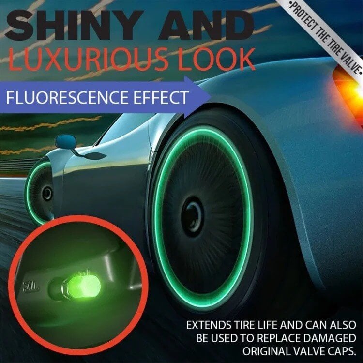 🎁Last Day Promotion 🔥🚗Glow-in-the-Dark Tire Caps 💡
