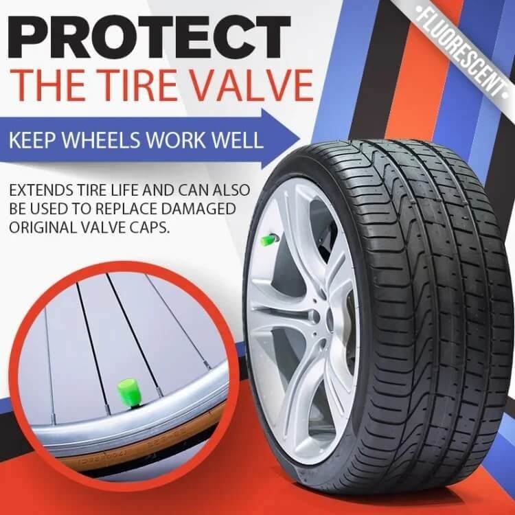 🎁Last Day Promotion 🔥🚗Glow-in-the-Dark Tire Caps 💡