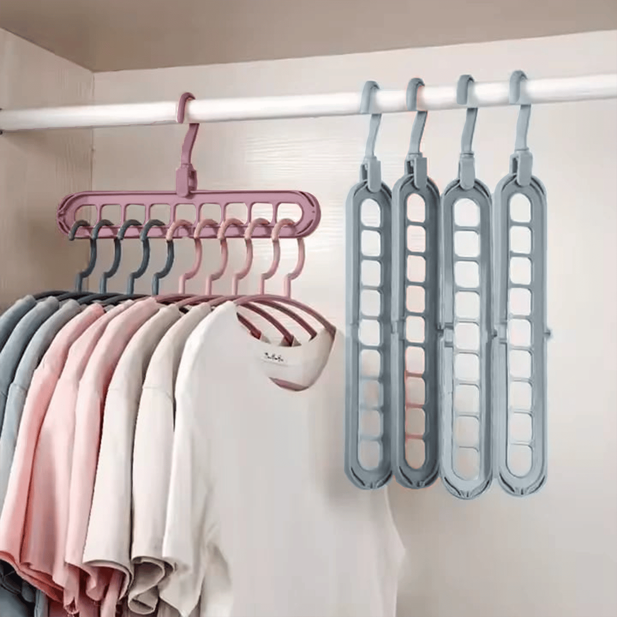 👚 9-in-1 Space-Saving Hanger — Instantly Free Up Closet Space