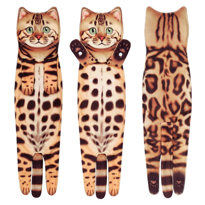 🎁 Early Christmas Sale 🎅 Funny Cat Hand Towels