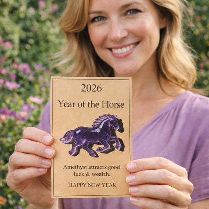 🐎 2026 Year of the Horse Greeting Cards – Choose Your Color, Carry Your Wishes